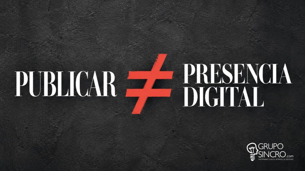 Ecuación tipográfica: PUBLICAR es diferente de PRESENCIA DIGITAL